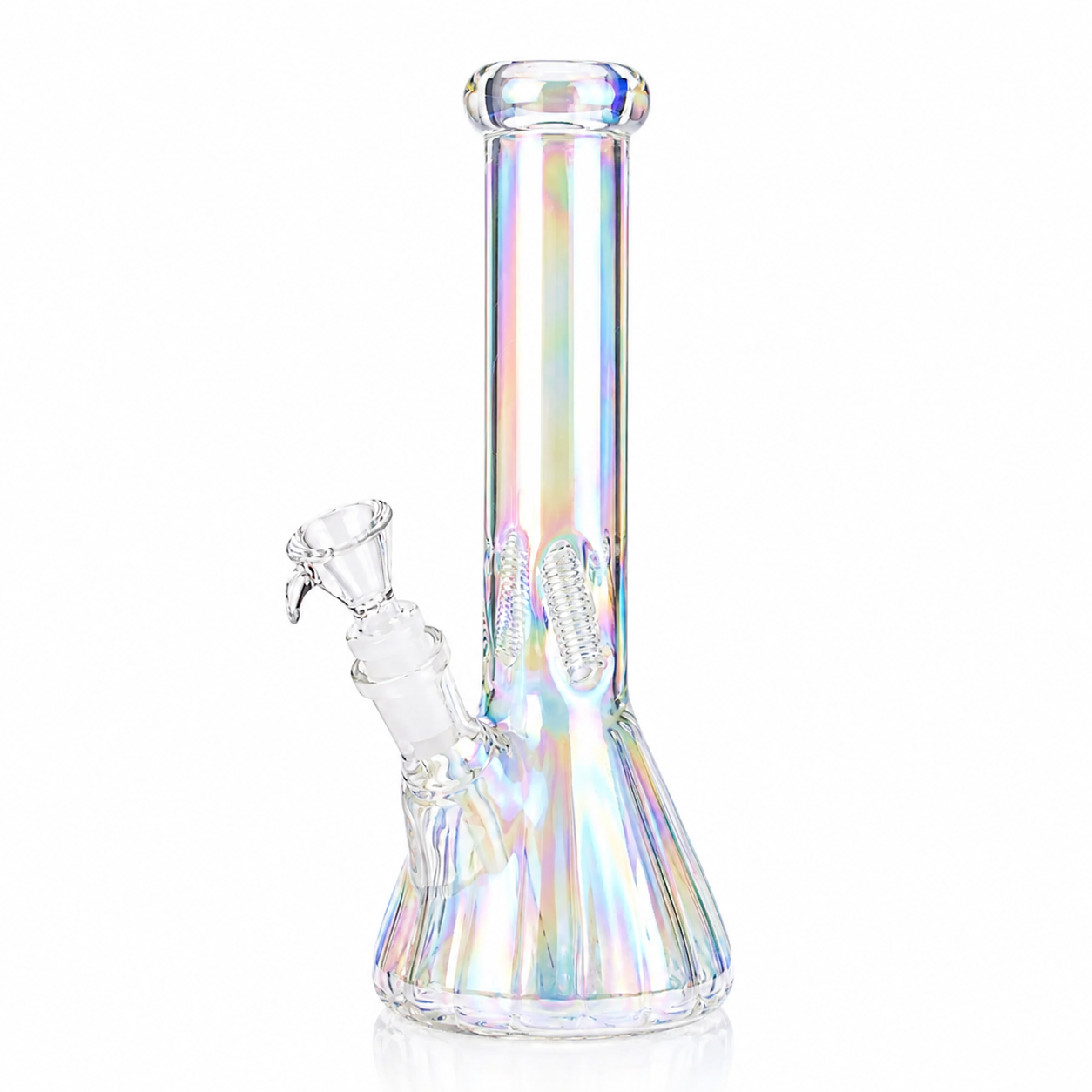 10″ Glossy Beaker IC Bolt 3 pcs Rainbow and Zinc Shiny Shade