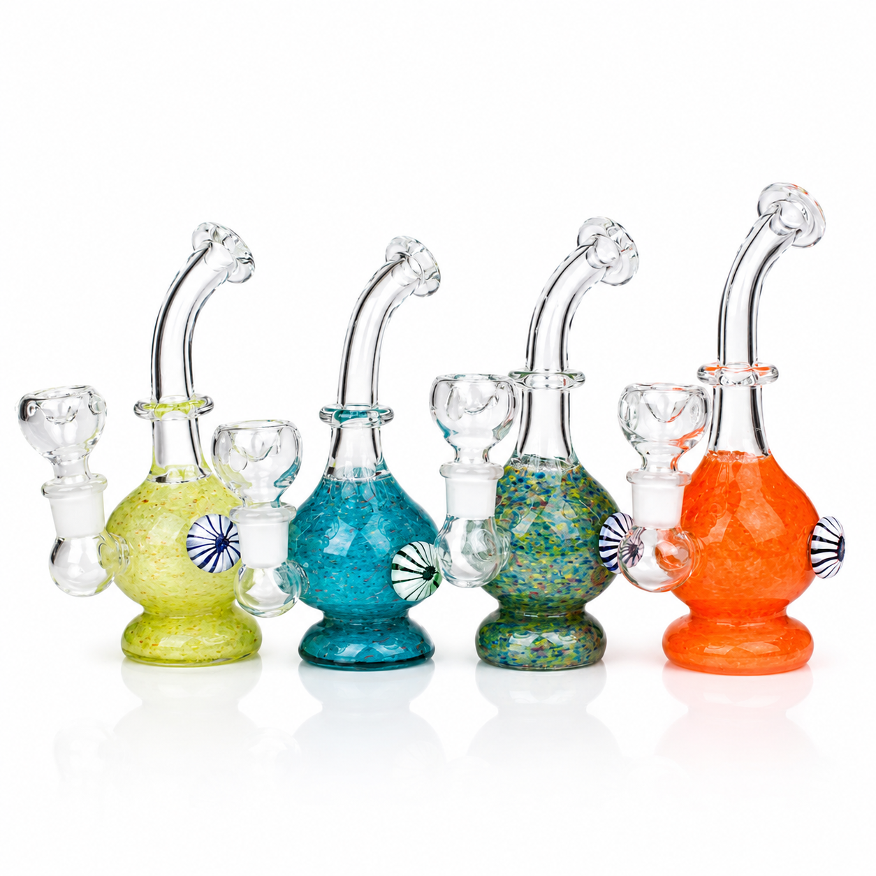 6" Sticker Bubbler Mix Color