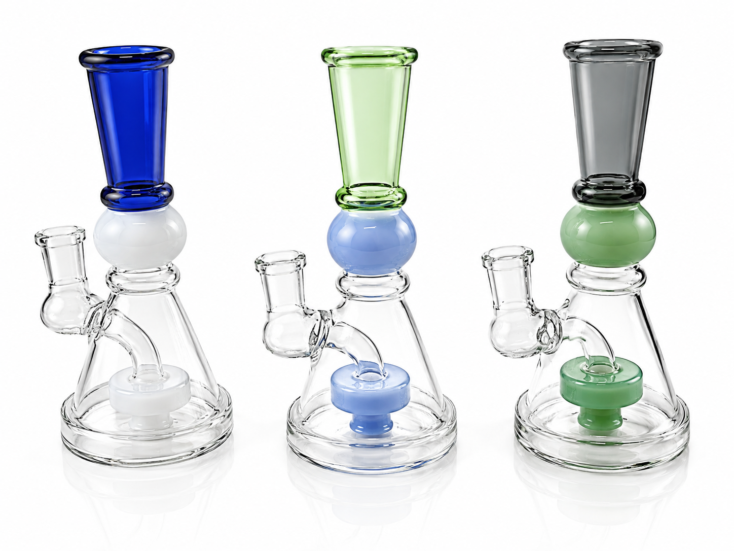 6" Cone Tank and Hand Base Shower with Bowl Multi Colors