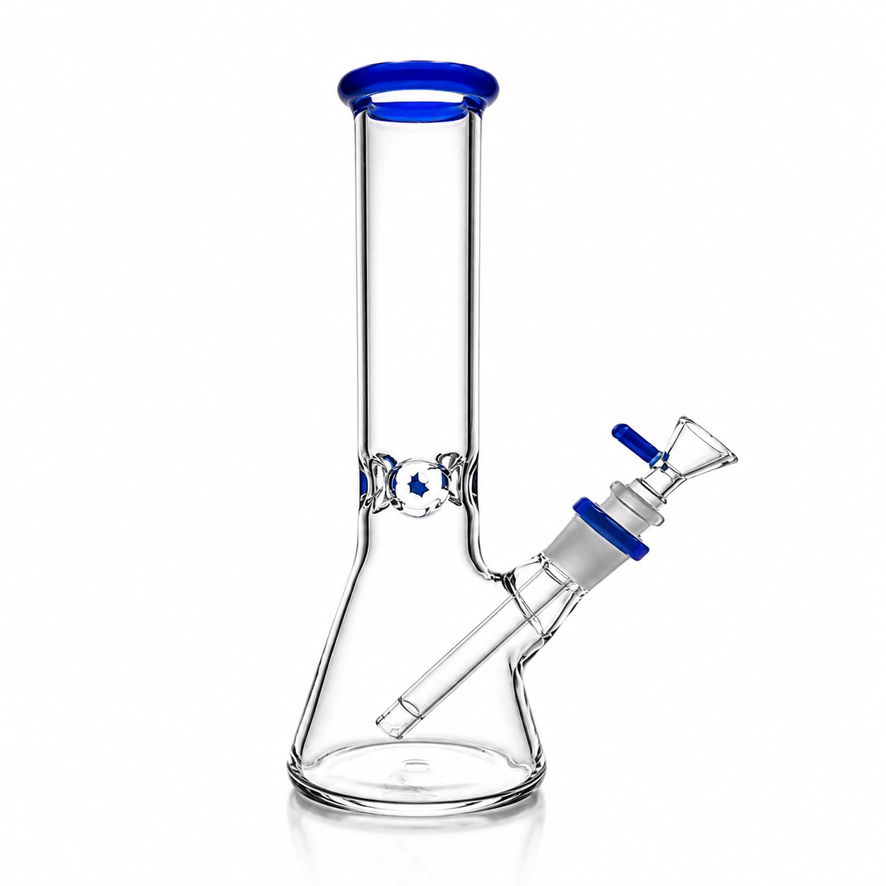 10" Heavy Beaker Bong 5mm, 3 pc Color