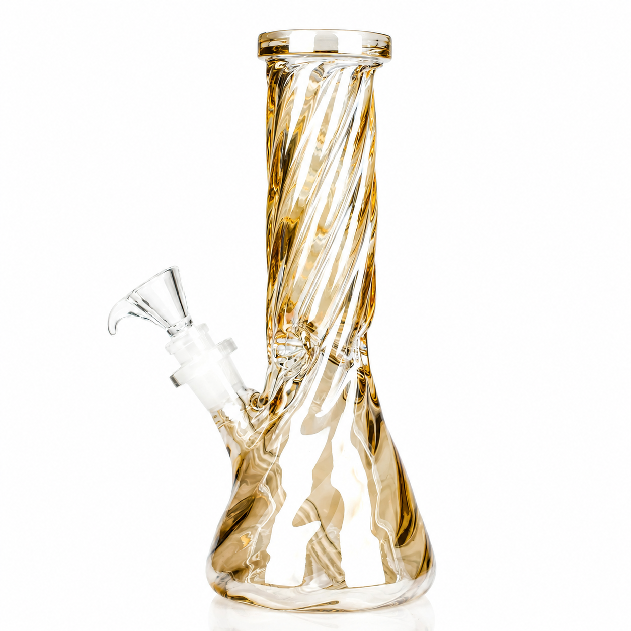 10" Spiral Glossy Heavy Beaker 3 pcs 3-Shiny Shades Image 2